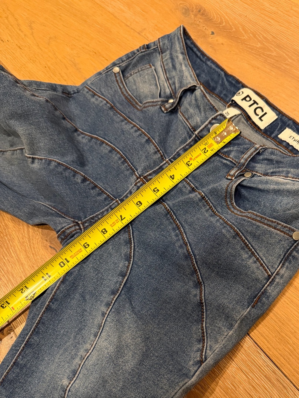 PTCL Ethical Denim Flare Seamed Women’s Jeans Size 25 unique! - Picture 10 of 14